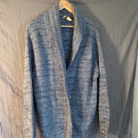 1970's blue cardigan sweater - Picture 1 of 6